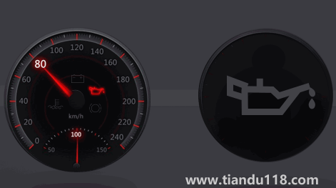 機(jī)油壓力警告燈亮了還能開多久（機(jī)油壓力低報警一下又消失了是怎么回事）