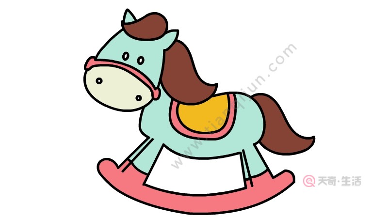 兒童木馬簡(jiǎn)筆畫教程 兒童木馬簡(jiǎn)筆畫步驟(圖1) 兒童木馬簡(jiǎn)筆畫教程